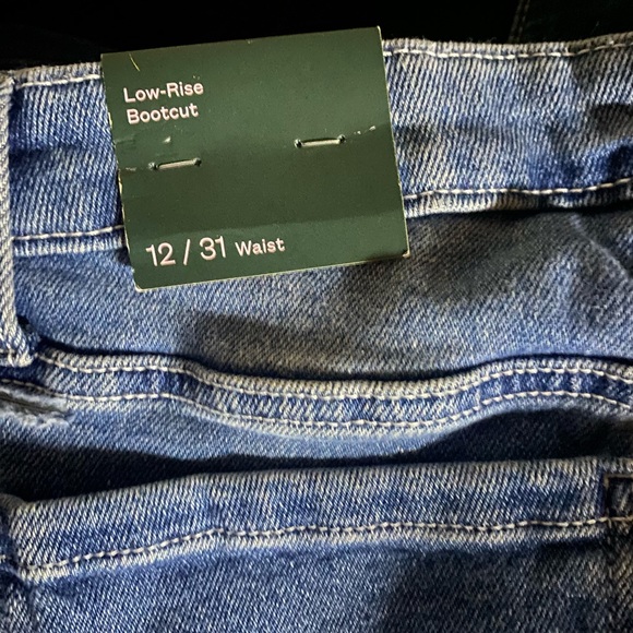 Women's Low-Rise Distressed Bootcut Jeans - Wild Fable™ Dark Wash - Picture 5 of 5